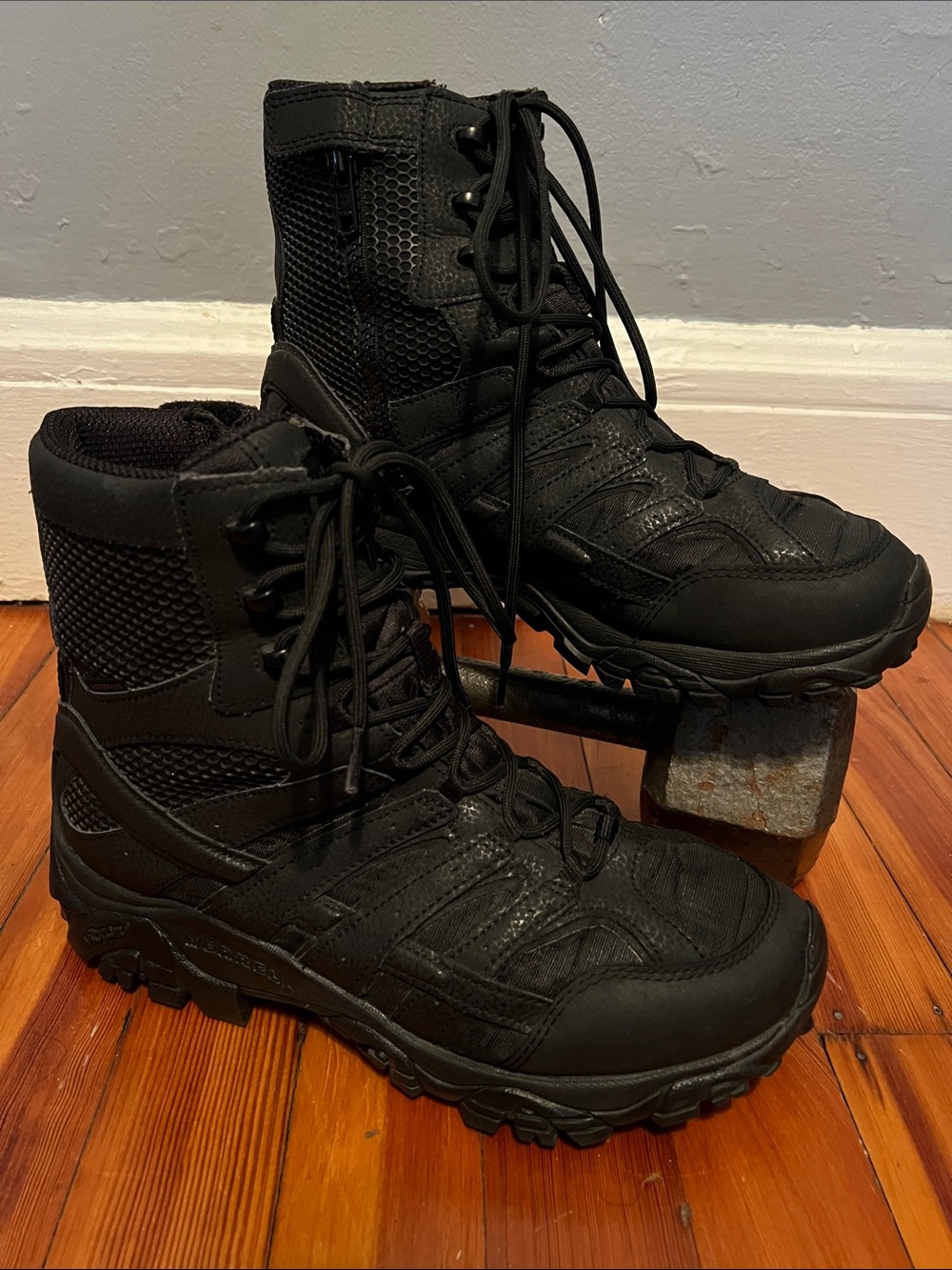 Merrell Black Tactical Lace-Up Combat Boots